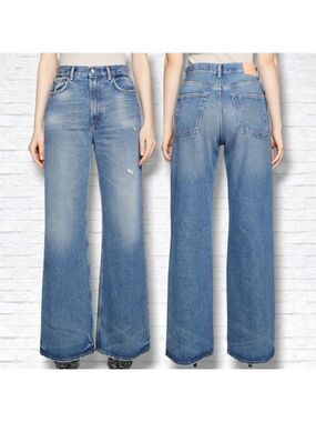 Acne Studios 1993 Vintage Blue High Rise Wide Leg Baggy Fit Jeans Size 28 X 28 L